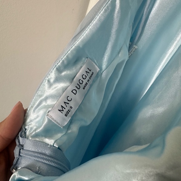 Macduggal ruffle tiered cut out chiffon gown - Picture 4 of 11